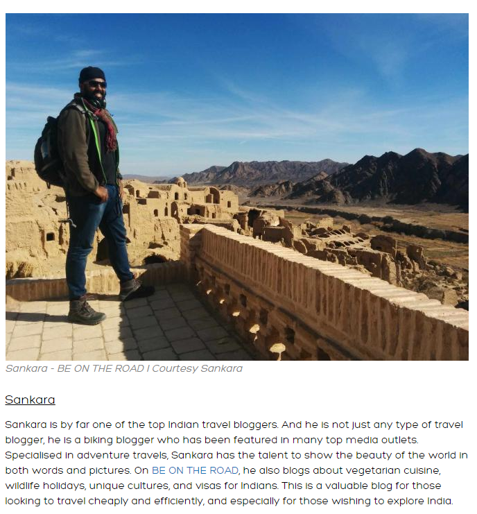 I am a popular Indian Travel Blogger