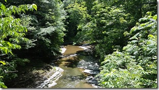 Below the RR bridge