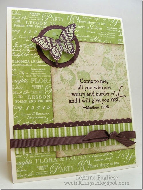 LeAnne Pugliese WeeInklings Bible Verse Sympathy Papillion Potpourri