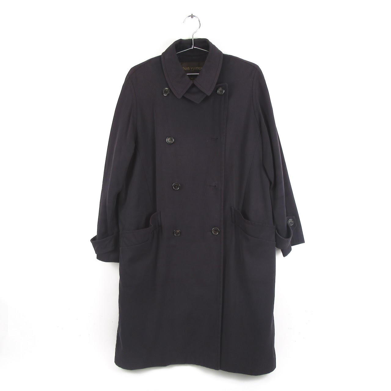 Louis Vuitton Navy Blue Extra-Long Peacoat