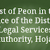 Post of Peon in the office of the District Legal Services Authority, Hojai