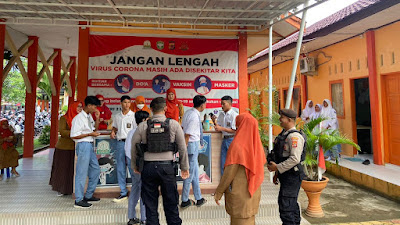 Tim URC Polres Lhokseumawe Pantau Situasi di Sekolah dan Lokasi Publik 