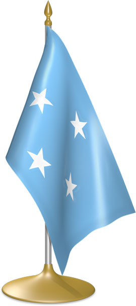 Micronesian table flags - desk flags