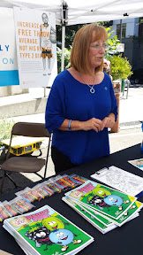 Representing berries as a healthy habit to have and promoting to end type 2 diabetes in children was the Blueberry Family Health Foundation at the Oregon Berry Festival