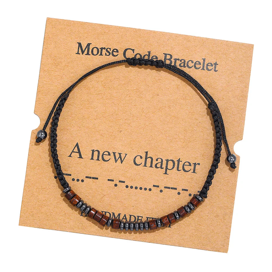 Pulseira Trançada para Casal com Código Morse Alfanumérico, um Símbolo de Amor Discreto e Personalizado, Presente Único e Memorável