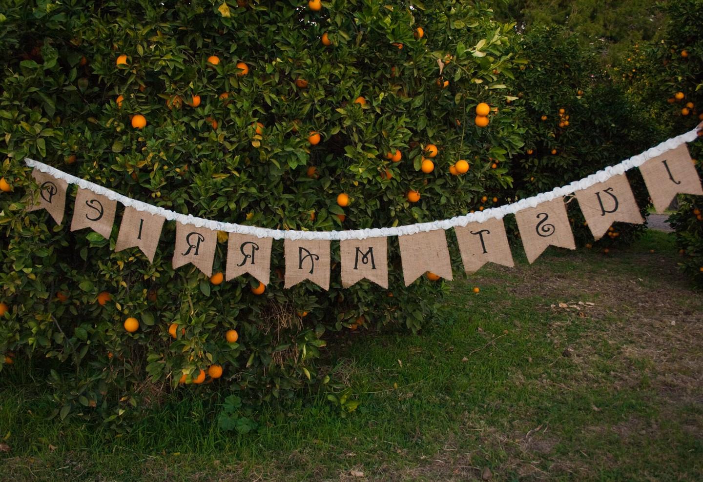 French Country Burlap Wedding