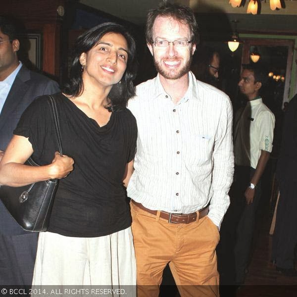 Mila and Martin clicked during the launch party of new club, Moon & Sixpense, held at Hotel Hablis in Guindy.