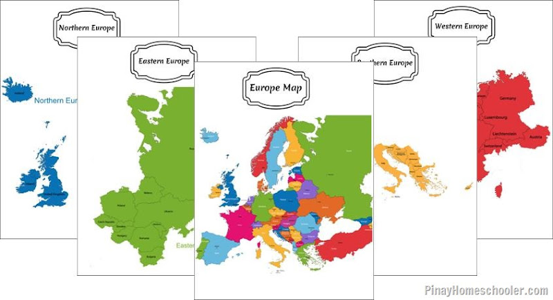 Europe Continent Maps