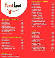 Food Land menu 1