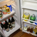 fully loaded fridge in the $500 Ryokan at Senkei in Yumoto, Hakone in Hakone, Japan 