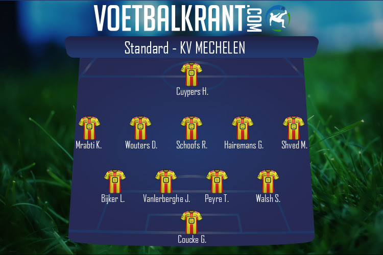 Opstelling KV Mechelen | Standard - KV Mechelen (30/01/2022)