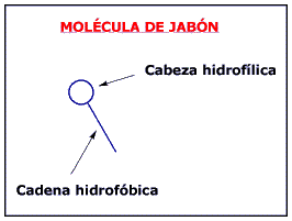 molecula de jabon