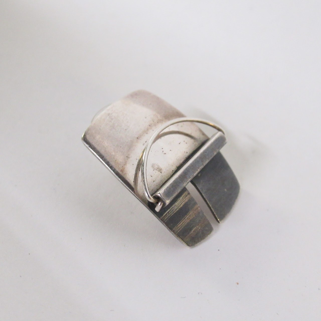 Sterling Silver Modernist Earrings