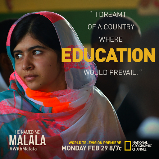 Stand #withMalala to improve education for girls