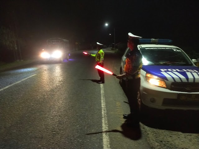 Blue Light Patrol Sat Lantas Polres Batu Bara Susuri Daerah Rawan Lakalantas