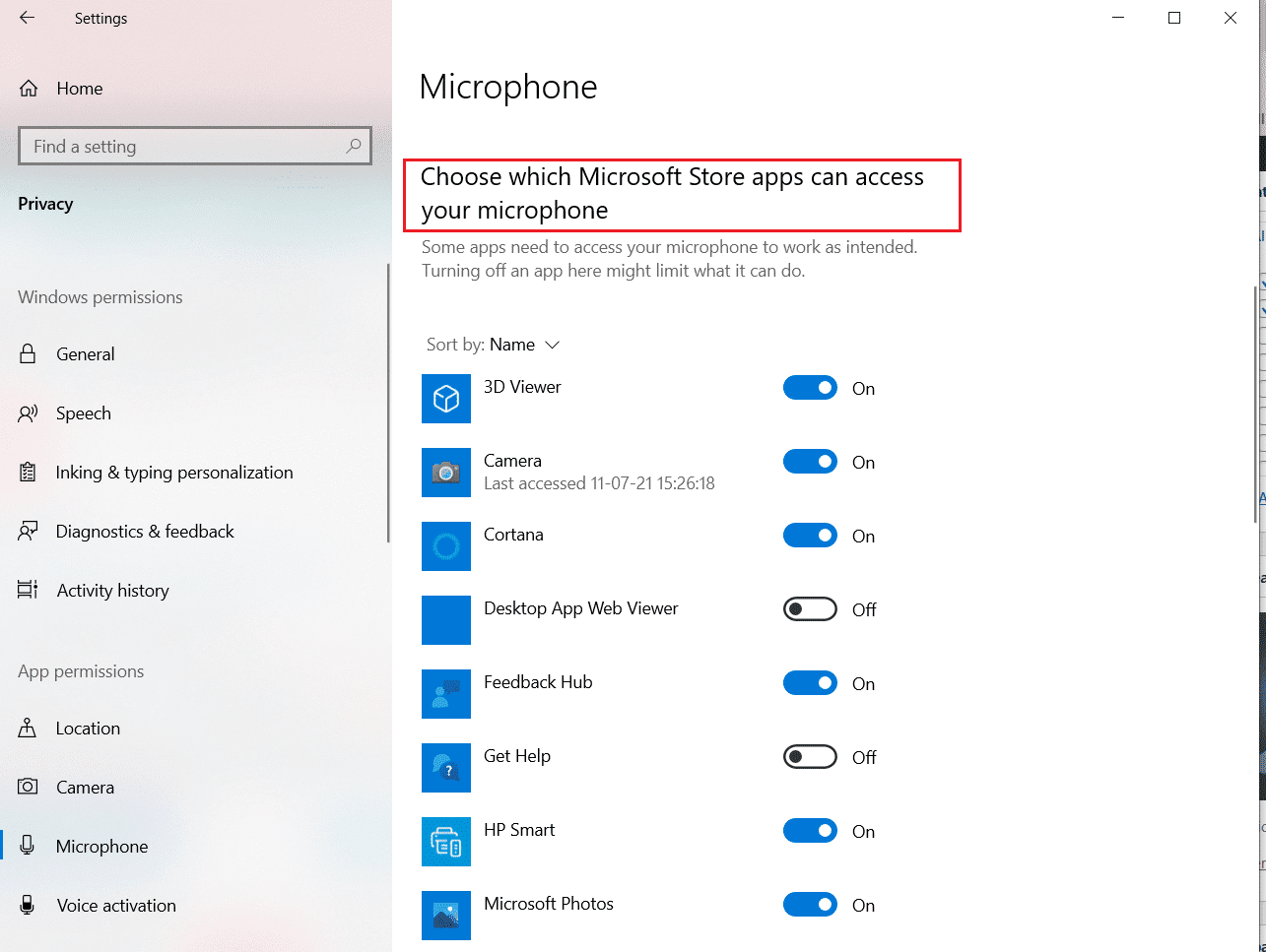 Kies welke Microsoft Store-apps toegang hebben tot uw microfoon