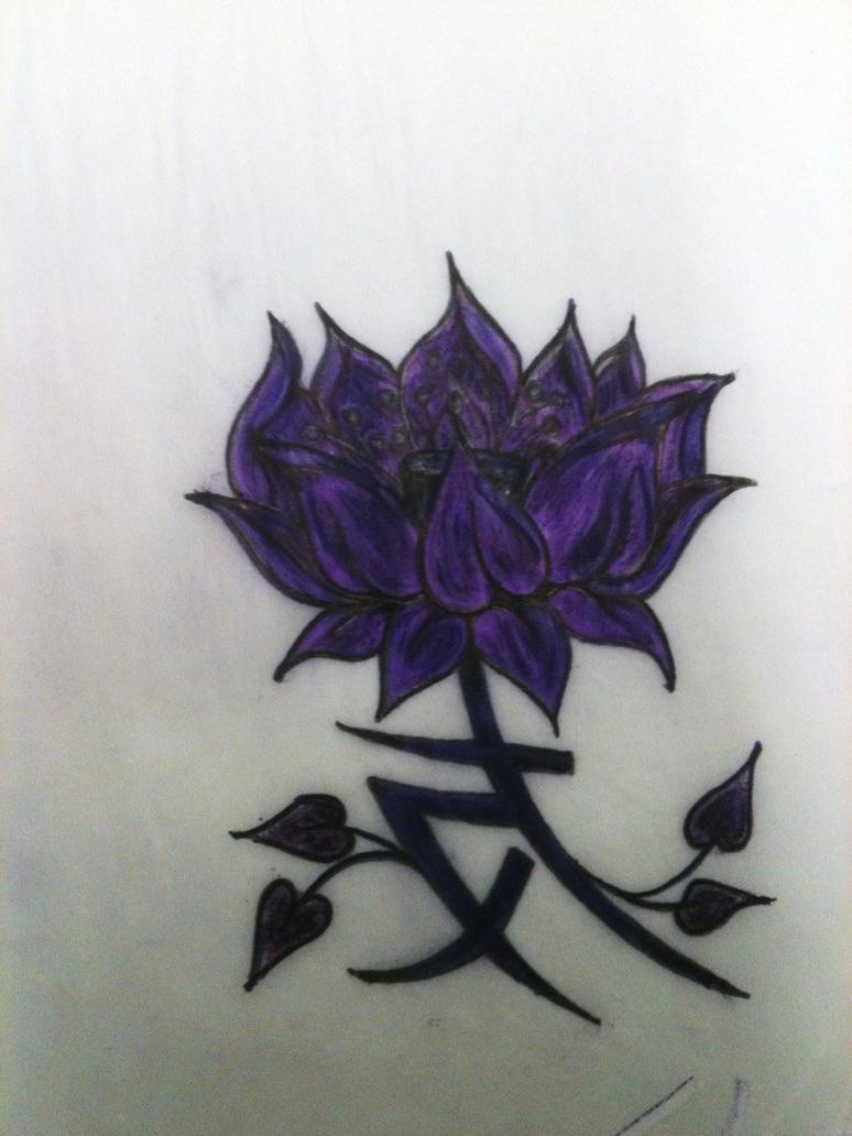 Frienship Lotus tattoo design