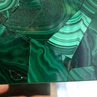 Made Goods Vivian Mirror in Malachite