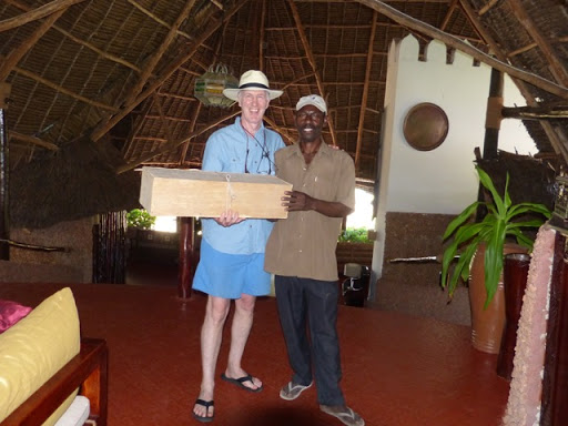 Martin and the dhow-carver. From Want to go on Safari in Tanzania? Read this first...