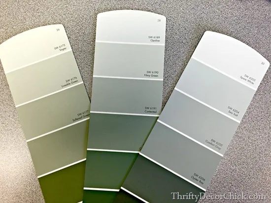 grey green paint colors