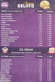 Dairy Don menu 1