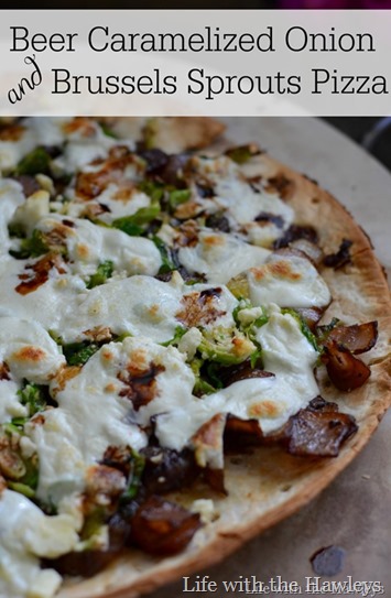 Beer Caramelized Onion & Brussels Sprouts Pizza[6]