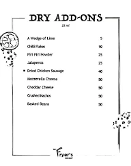 The Fryer's Delight menu 3