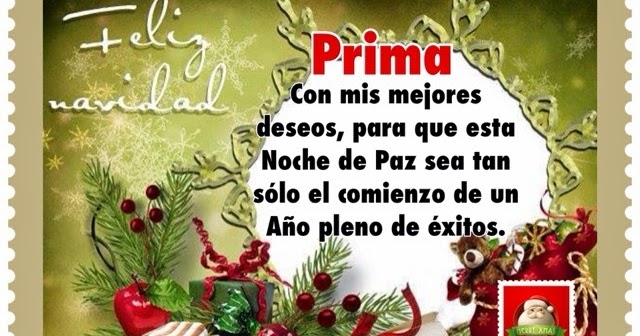 Pensamientos De La Vida Diaria : Feliz Navidad Prima