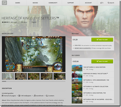 Settlers V GOG version Settlers V GOG version