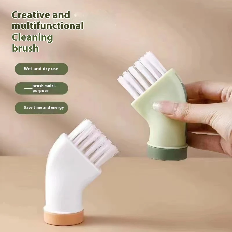 Brosse de nettoyage multifonctionnelle plastique, usage humide et sec, pour une propreté impeccable. Idéale pour la maison et la voiture.