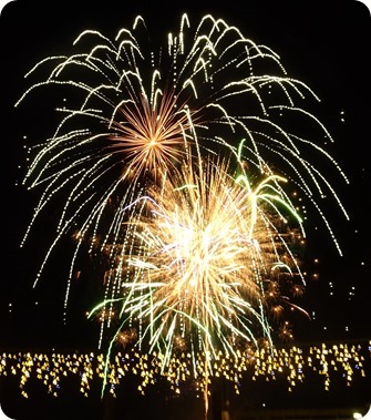 Firework display by local company  Blitz Fireworks