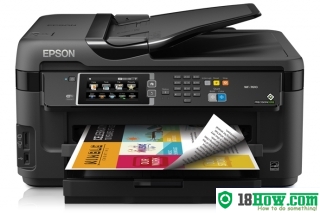 How to reset flashing lights for Epson WorkForce WF-7610 printer