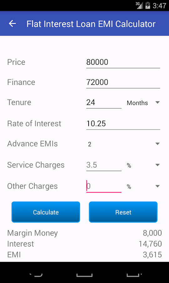 Loan EMI Calculator Android Apps on Google Play