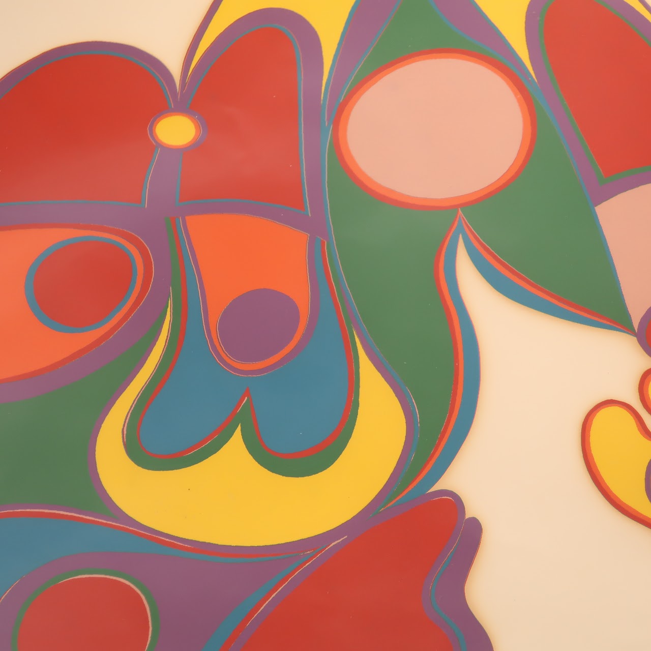 Lois Olian Rheingold Signed 'Number Five' Serigraph