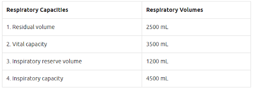 Pulmonary Air Volume and Capacities