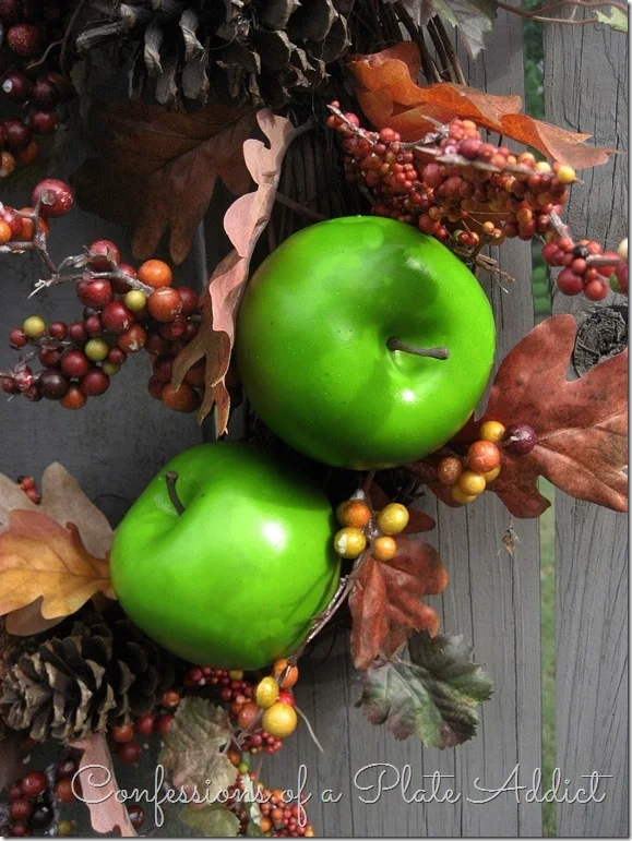 CONFESSIONS OF A PLATE ADDICT Transitioning into Fall...Apple and Bittersweet Wreath