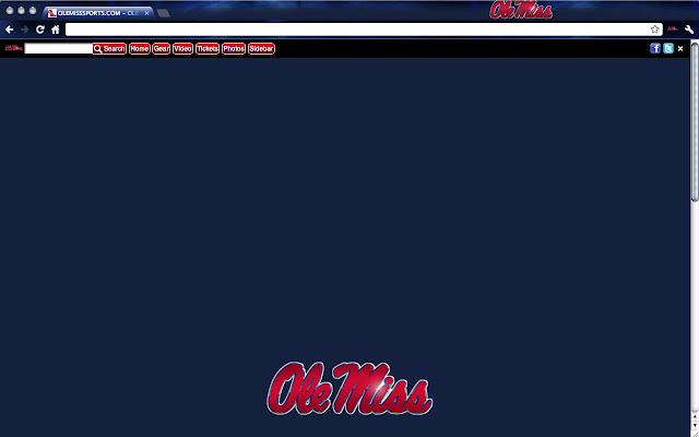 Ole Miss University Theme chrome extension