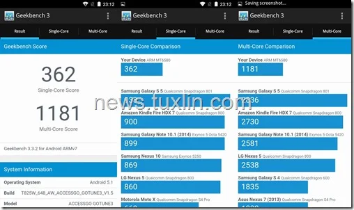 Benchmark Geekbench 3 Accessgo Gotune 3