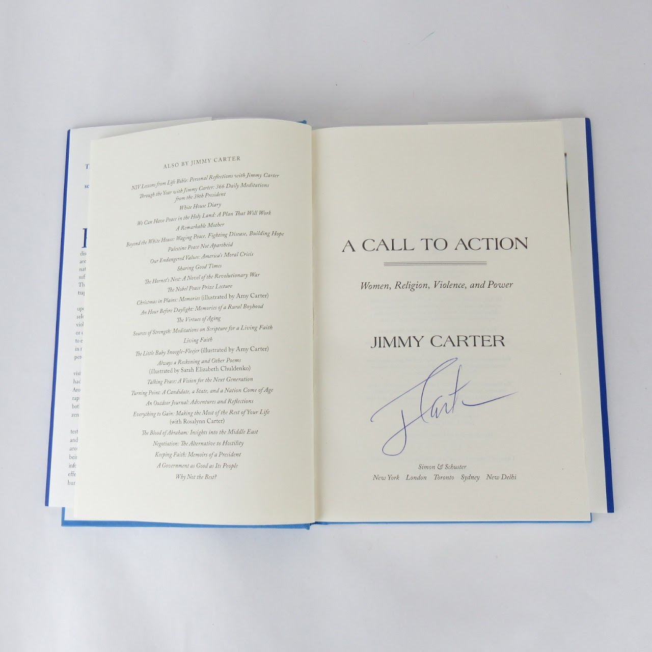 Jimmy Carter Signed Book Pair