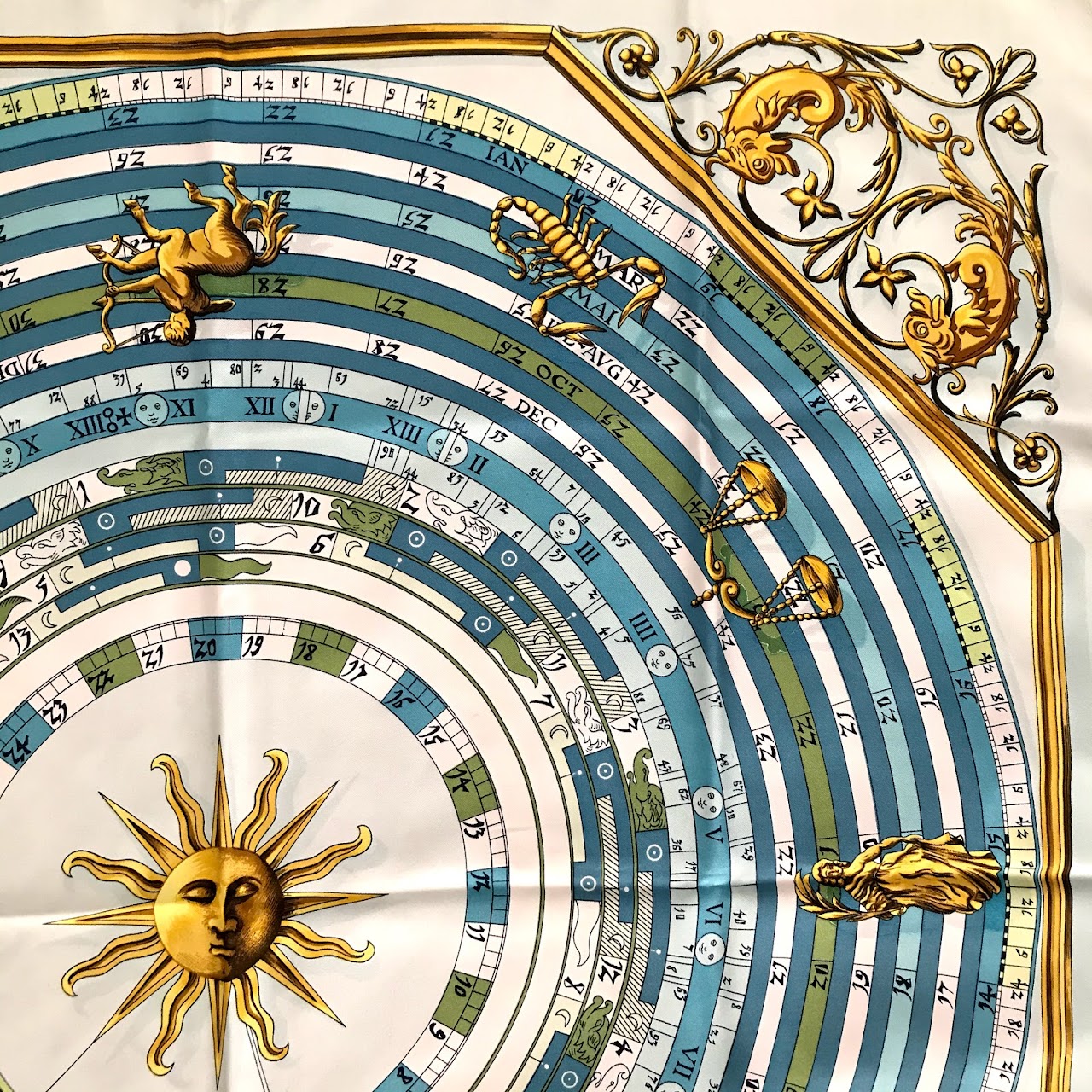 Hermès Zodiac Silk Scarf