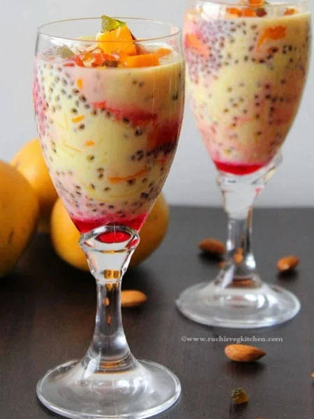 Creamy Mango Falooda With Cream & Ice-Cream(500ML)
