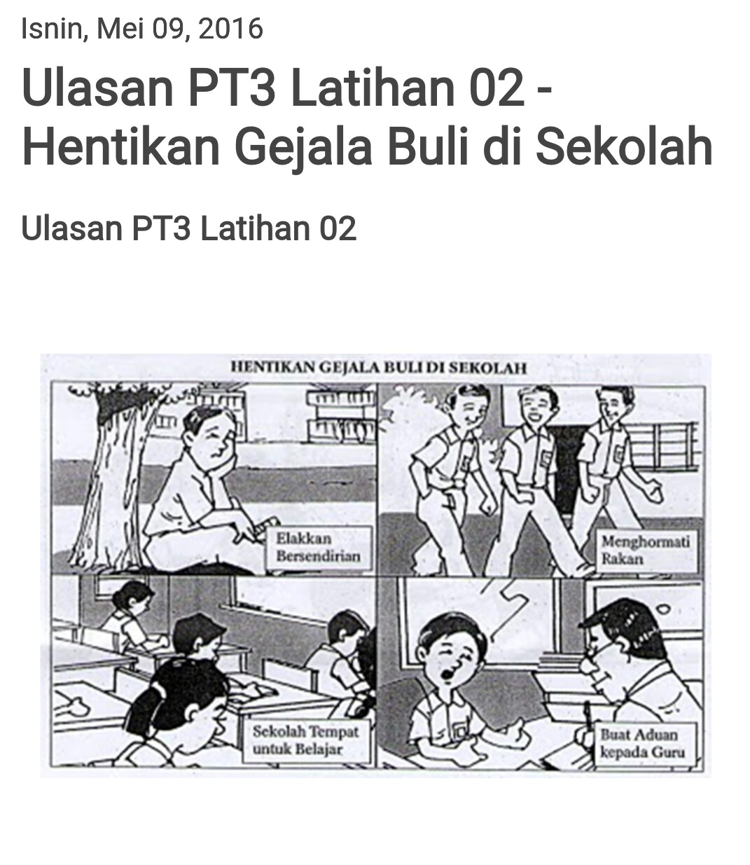 Contoh Soalan Ulasan Pt3 Bahasa Melayu