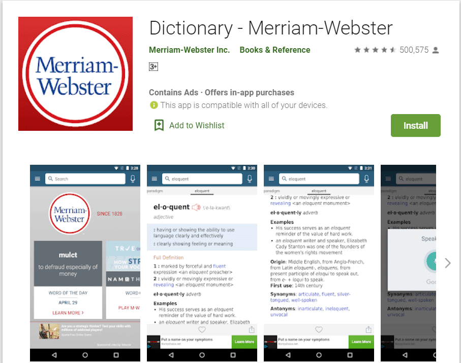 Diccionario - Merriam Webster