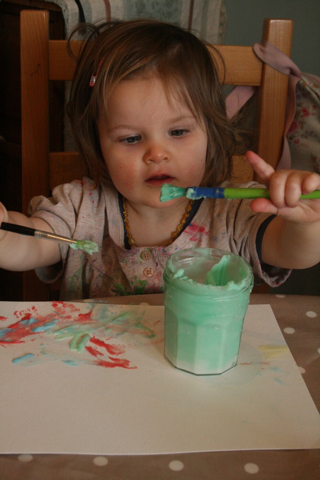 DIY Natural Baby Finger Paints - with vibrant colours! - how we