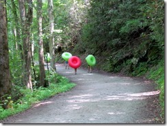 Long walk up hill with tubes