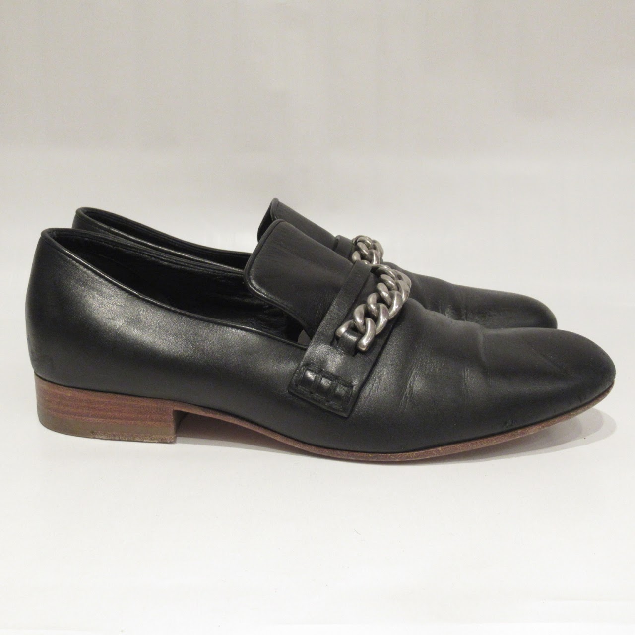 Céline Black Leather Loafers