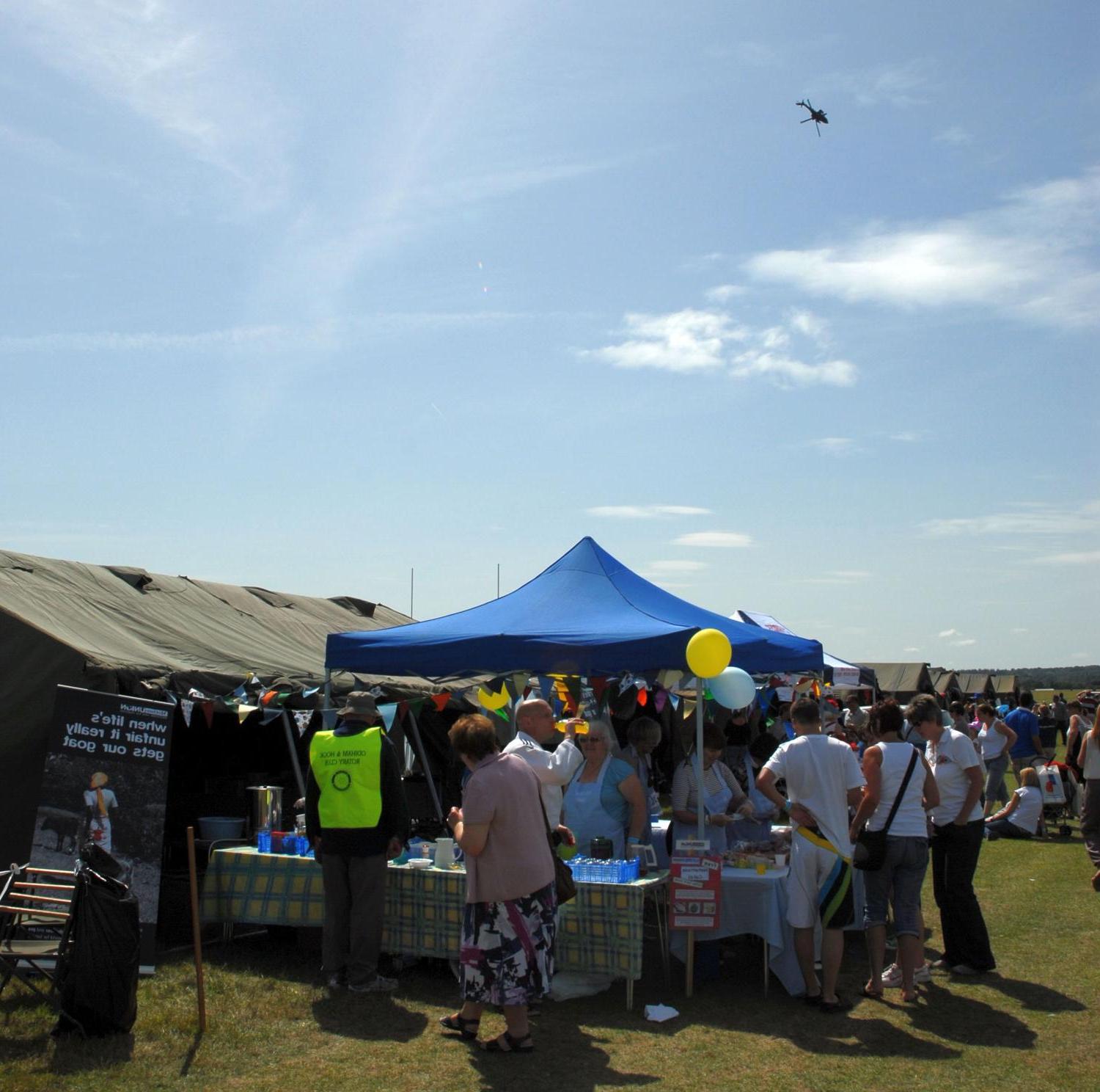 homemade cake stall at RAF