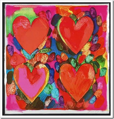 Jim Dine, Four hearts