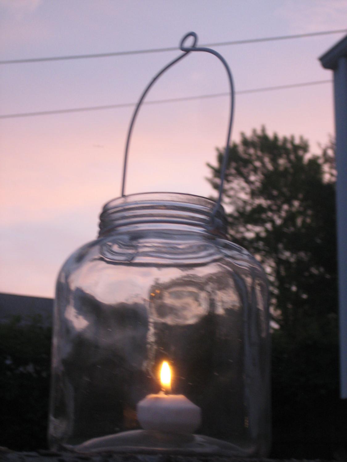 Hanging Mason Jar Lantern