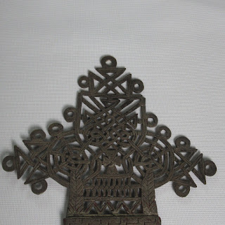 Ethiopian Cross Brass Ornament